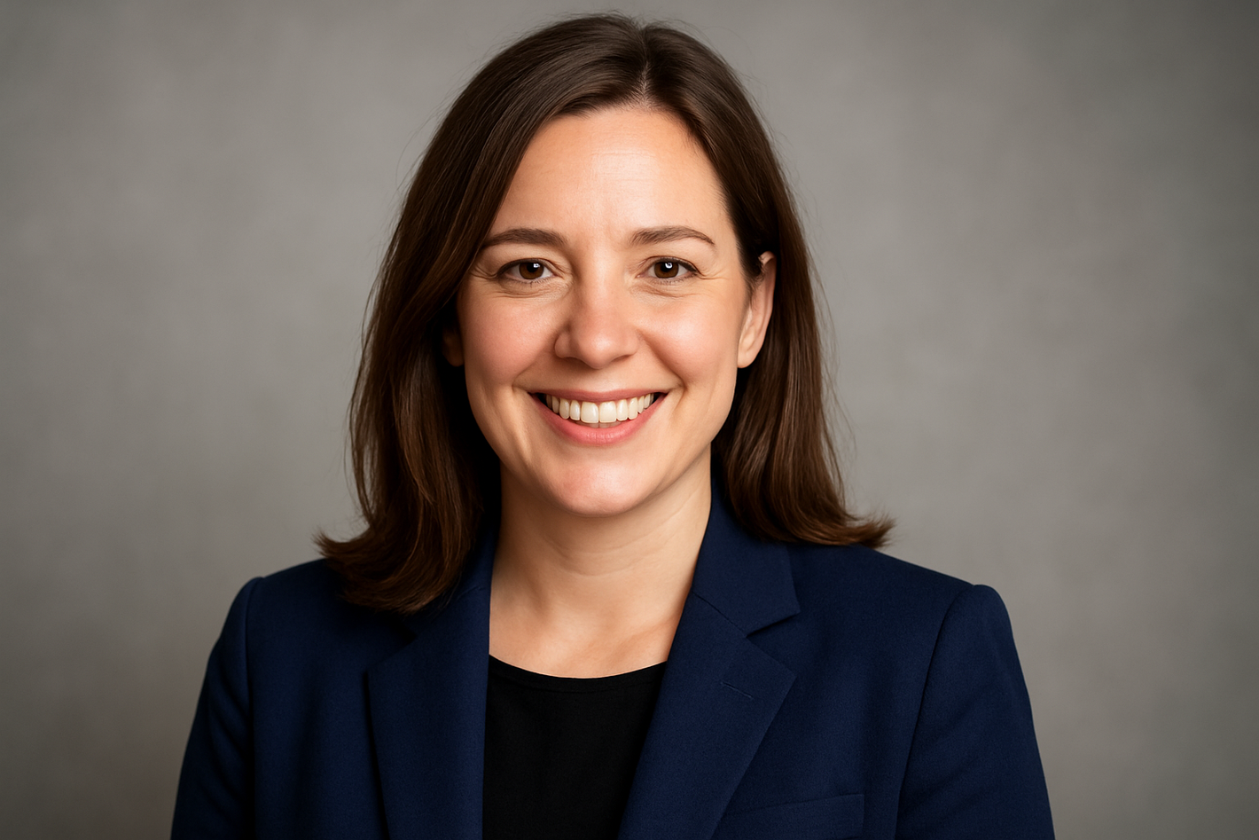 i want one headshot photo of one women smiling 